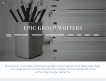 Tablet Screenshot of epicgroupwriters.com